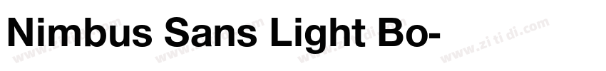 Nimbus Sans Light Bo字体转换